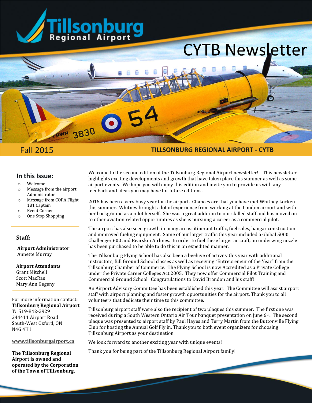 CYTB Newsletter