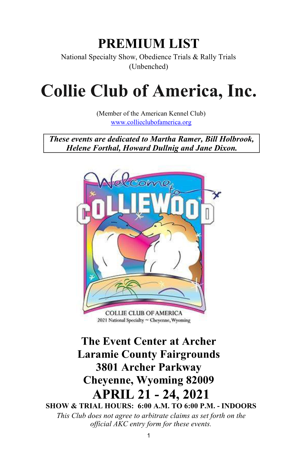 Collie Club of America, Inc