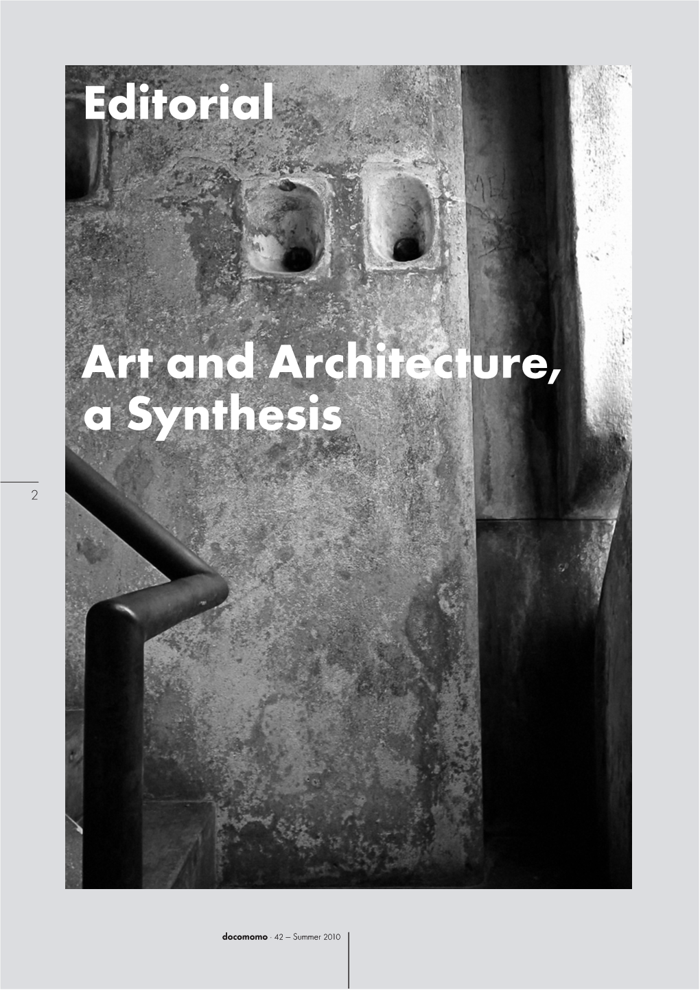 Editorial Art and Architecture, a Synthesis