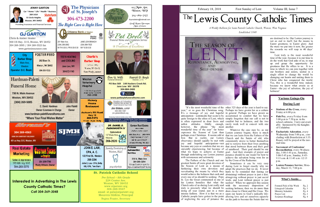 The Lewis County Catholic Times