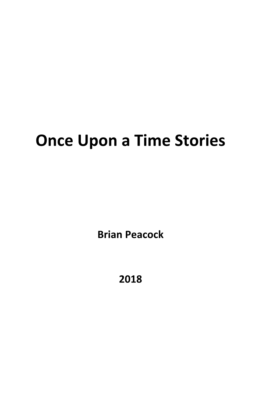 Once Upon a Time Stories