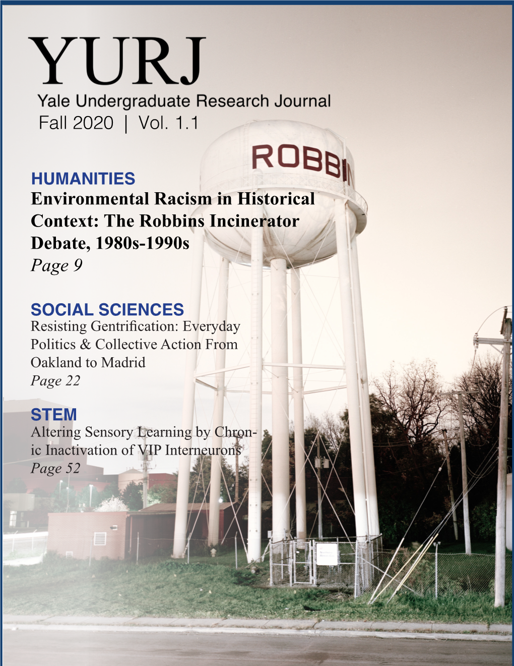 Vol. 1.1 Environmental Racism in Historical Context: the Robbins