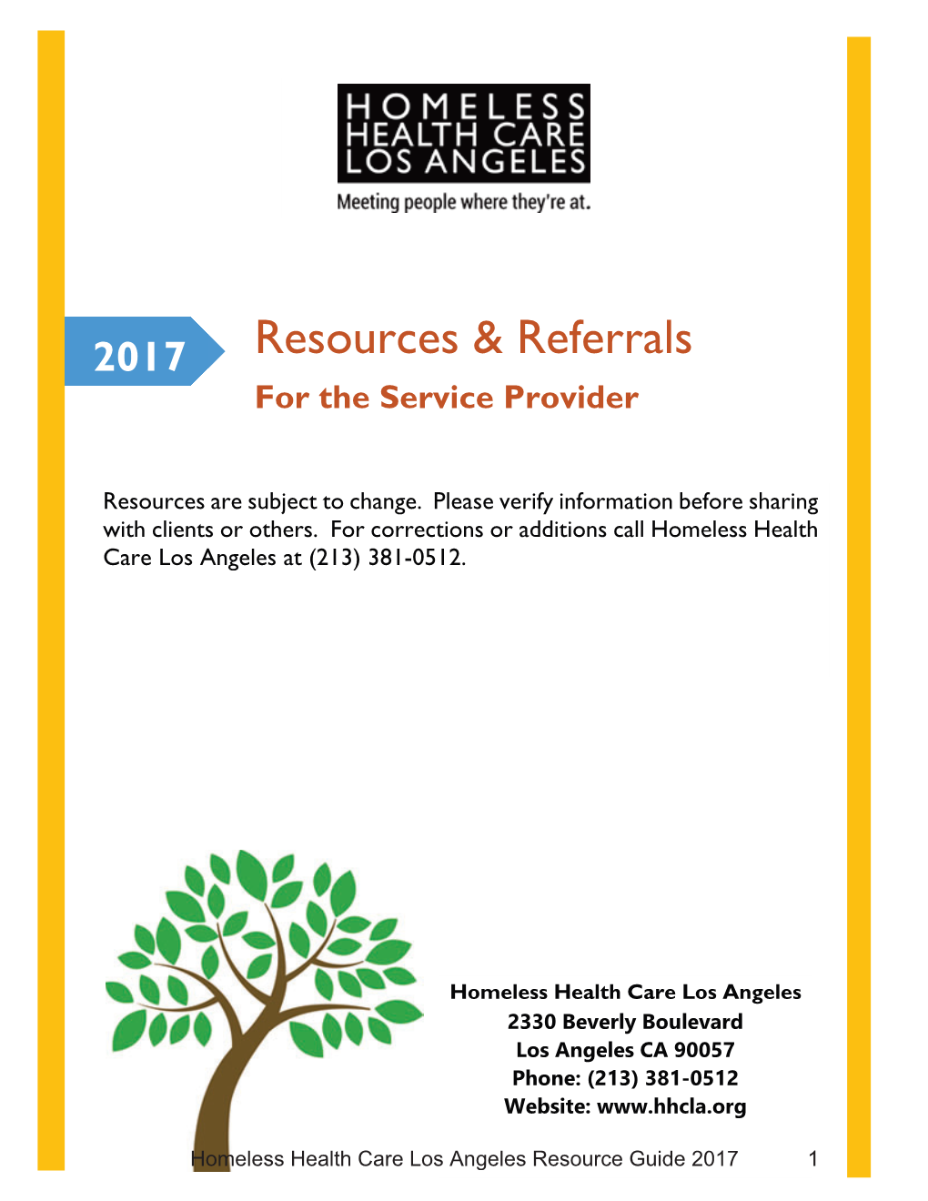 Resources & Referrals