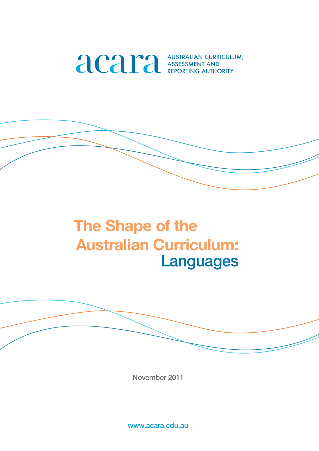 The Shape of the Australian Curriculum: Languages