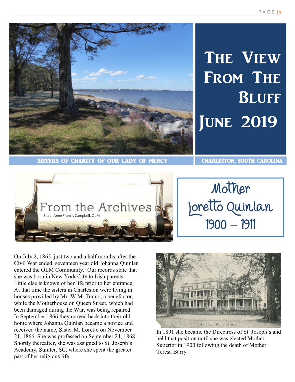 The View from the Bluff June 2019