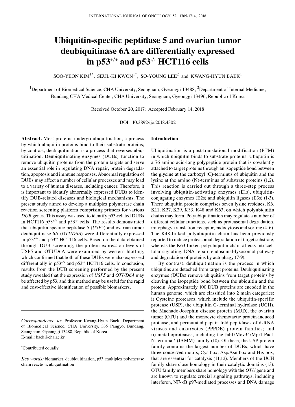 HCT116 Cells