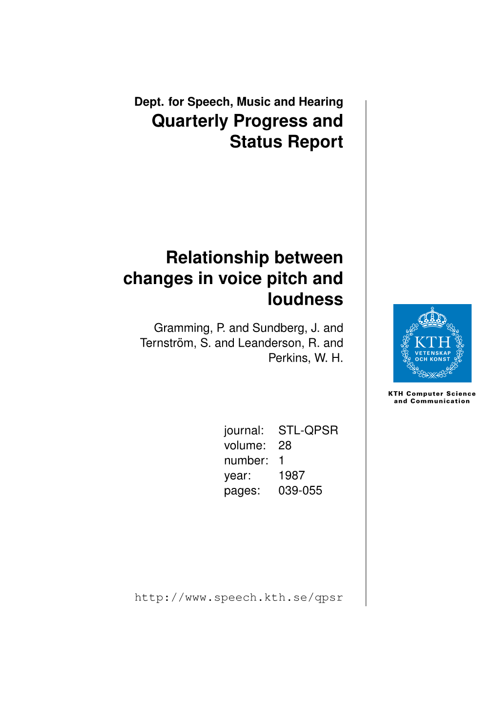 Relationship Between Changes in Voice Pitch and Loudness