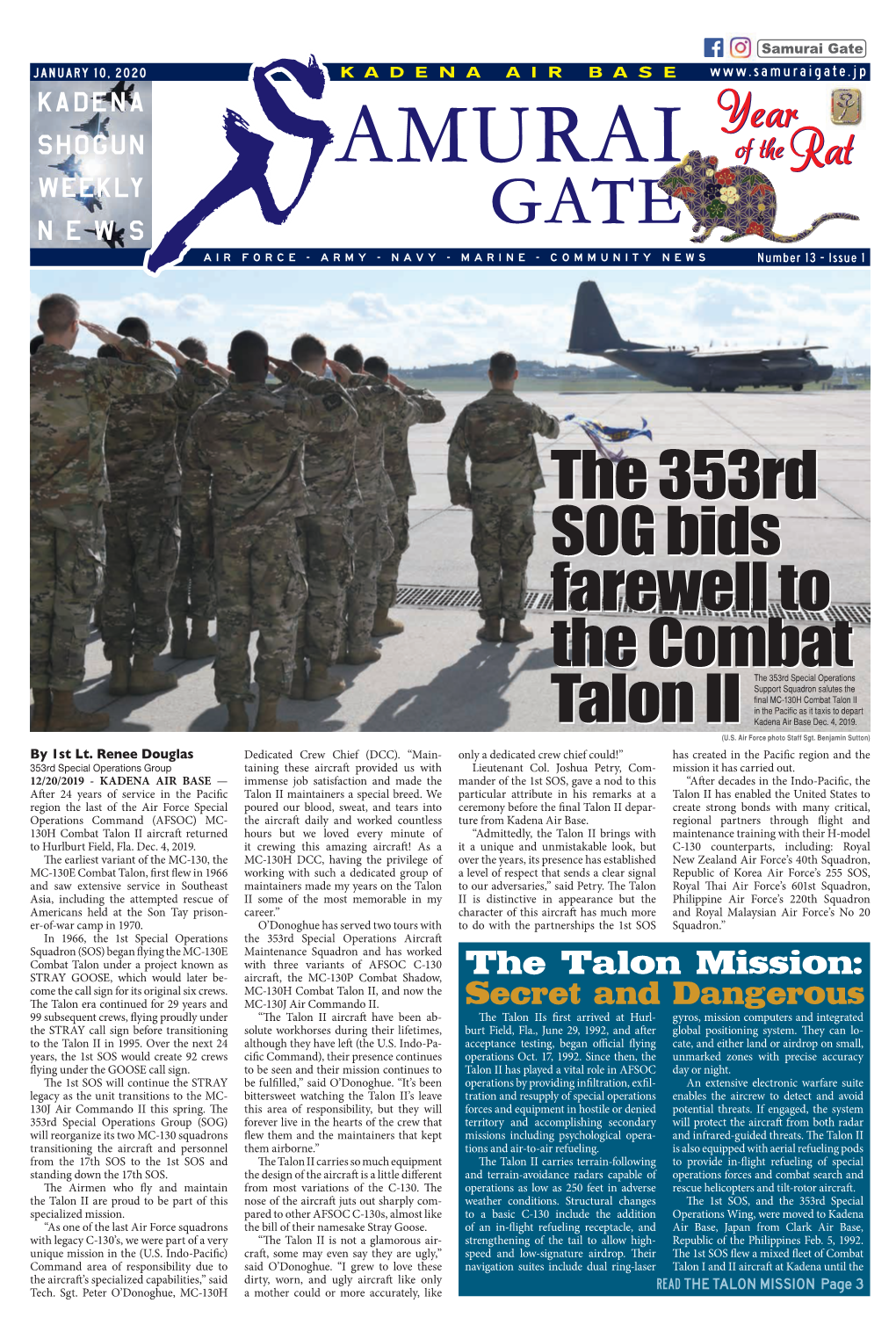 The 353Rd SOG Bids Farewell to the Combat Talon II the 353Rd SOG