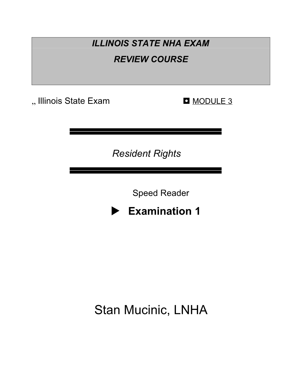 Illinois State Nha Exam