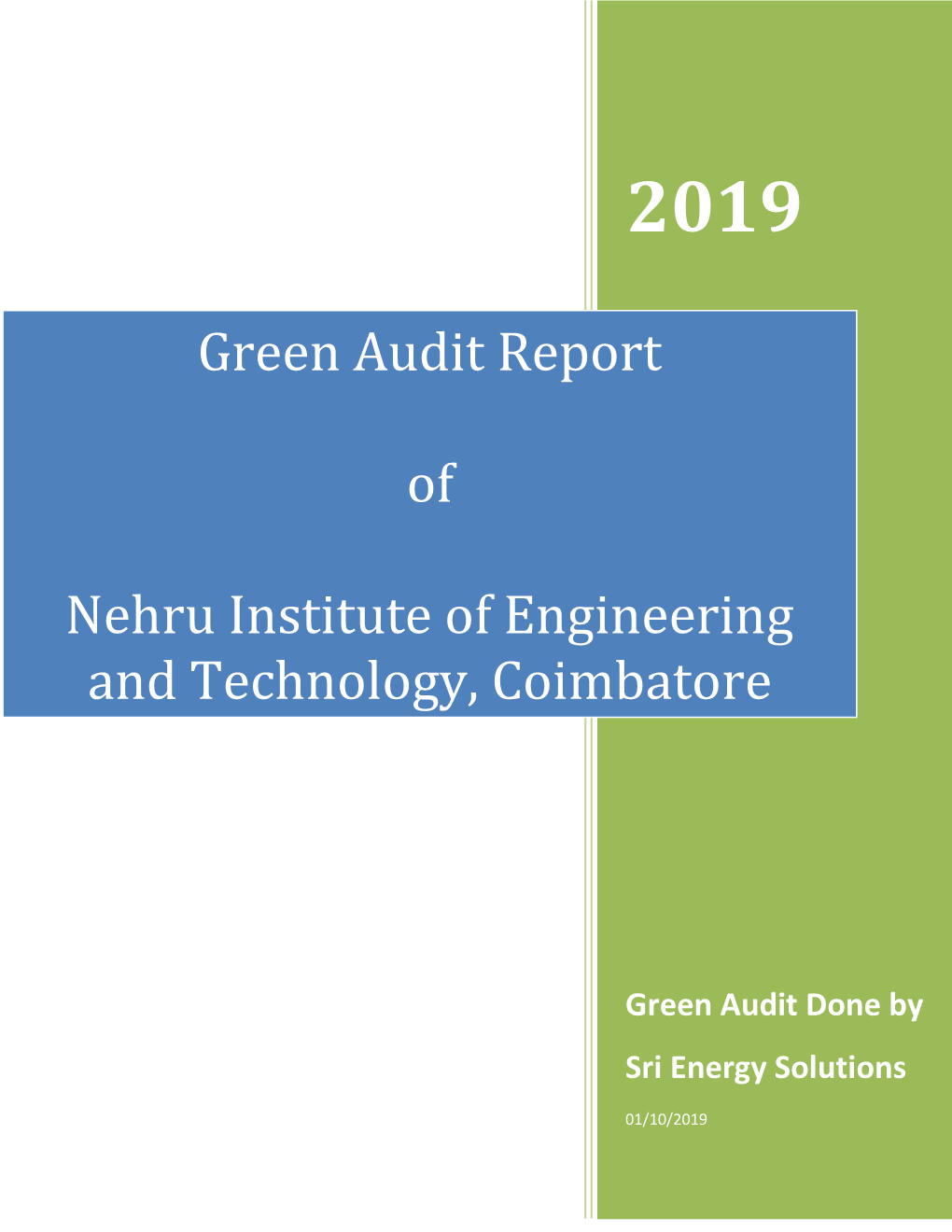 7.1.6 Green Audit Report