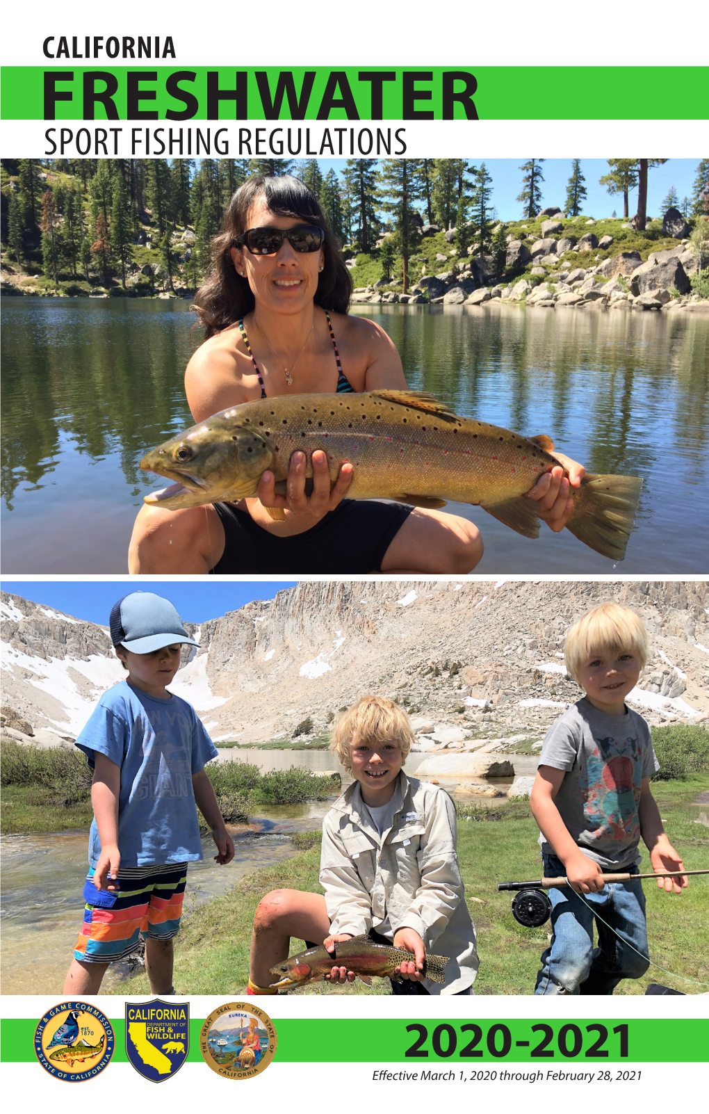 California Freshwater Sport Fishing Regulations: 2020–2021