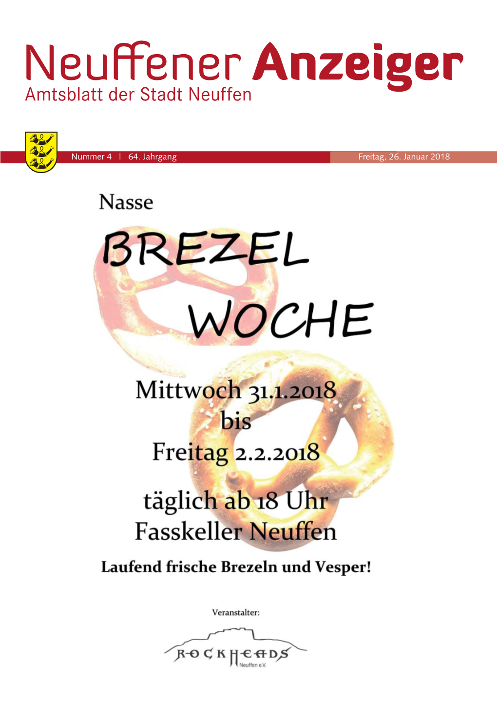 Nummer 4 | 64. Jahrgang Freitag, 26. Januar 2018 2 Nr