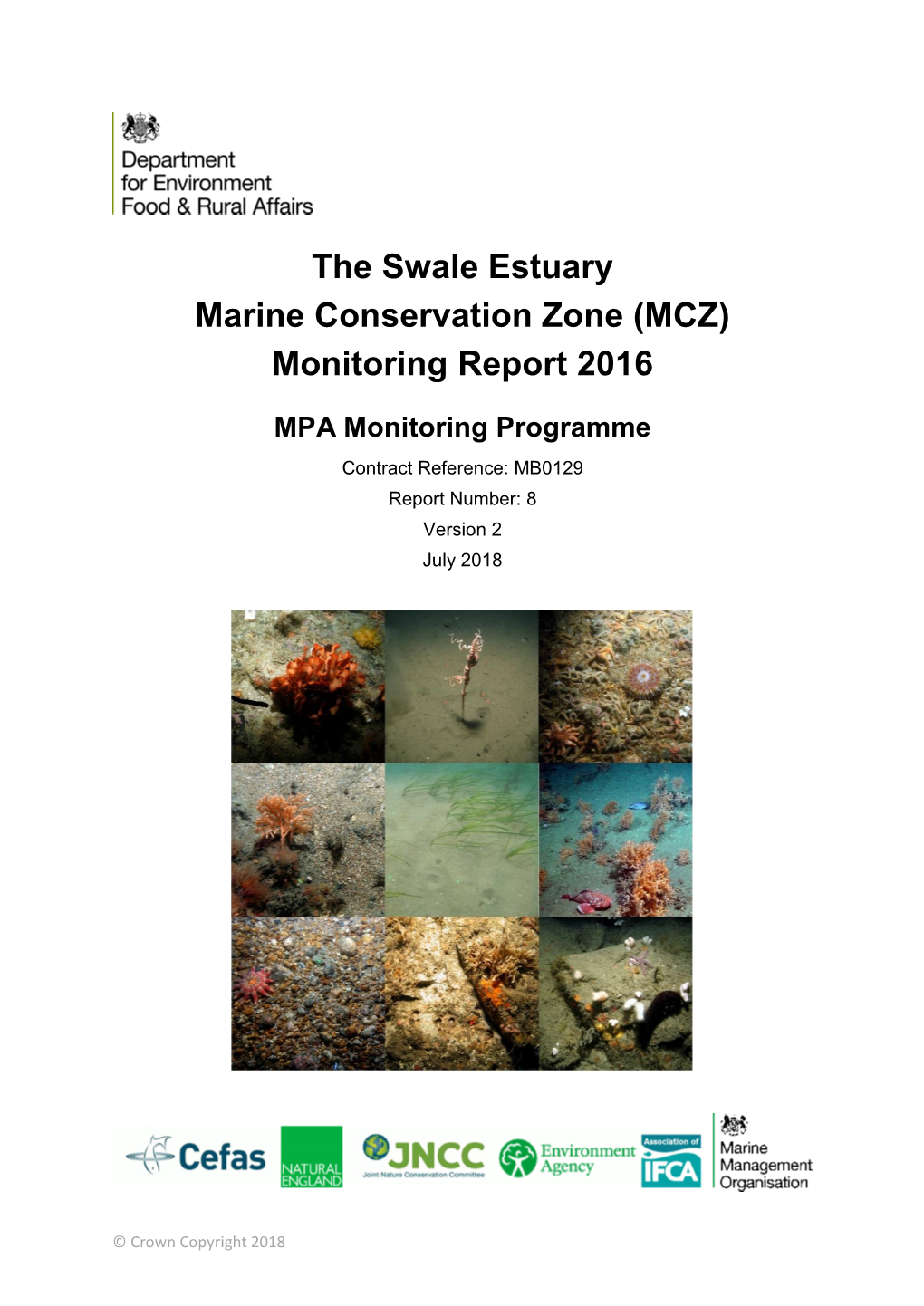 The Swale Estuary Marine Conservation Zone (MCZ) Monitoring Report 2016