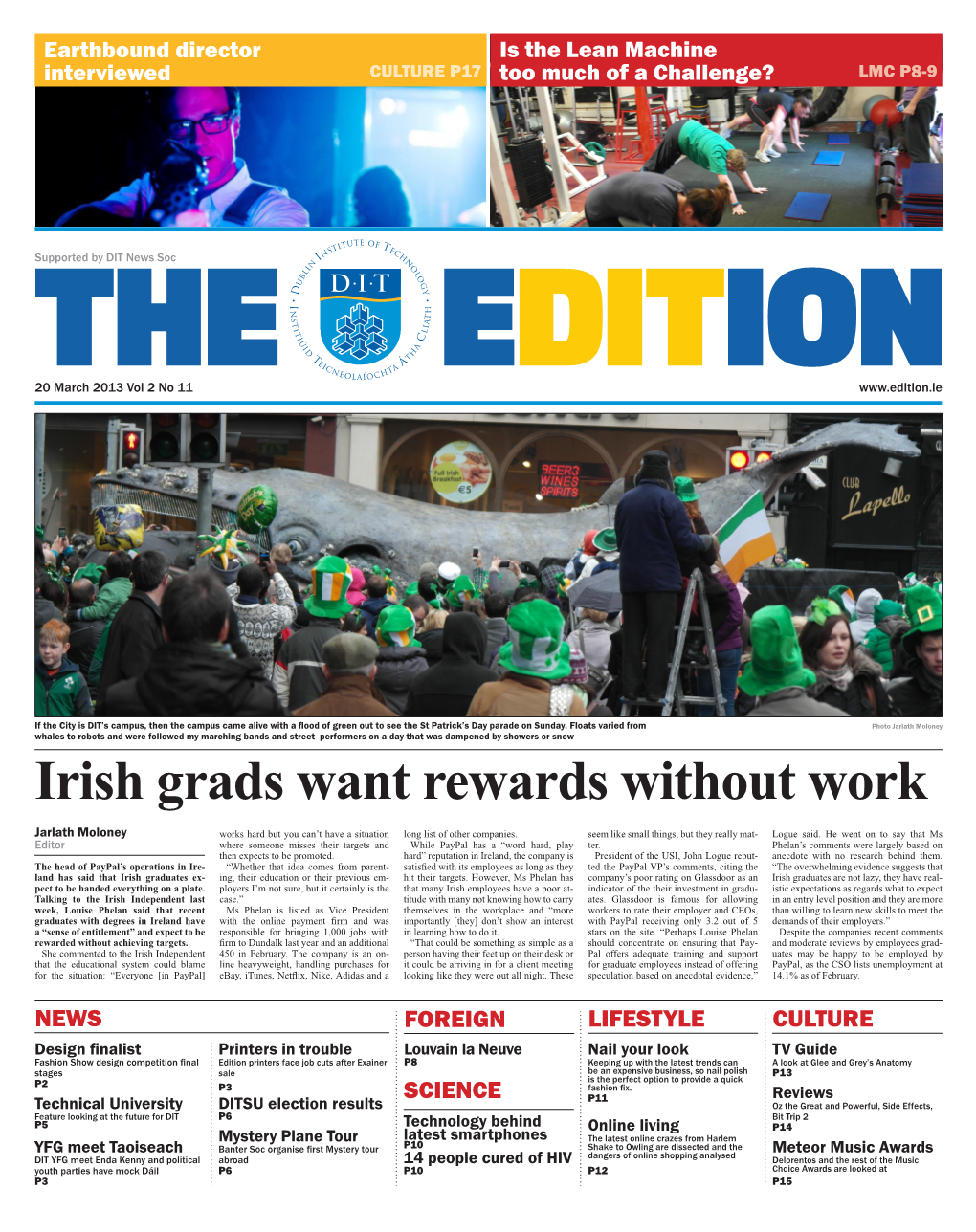 Irish Grads Want Rewards Without Work