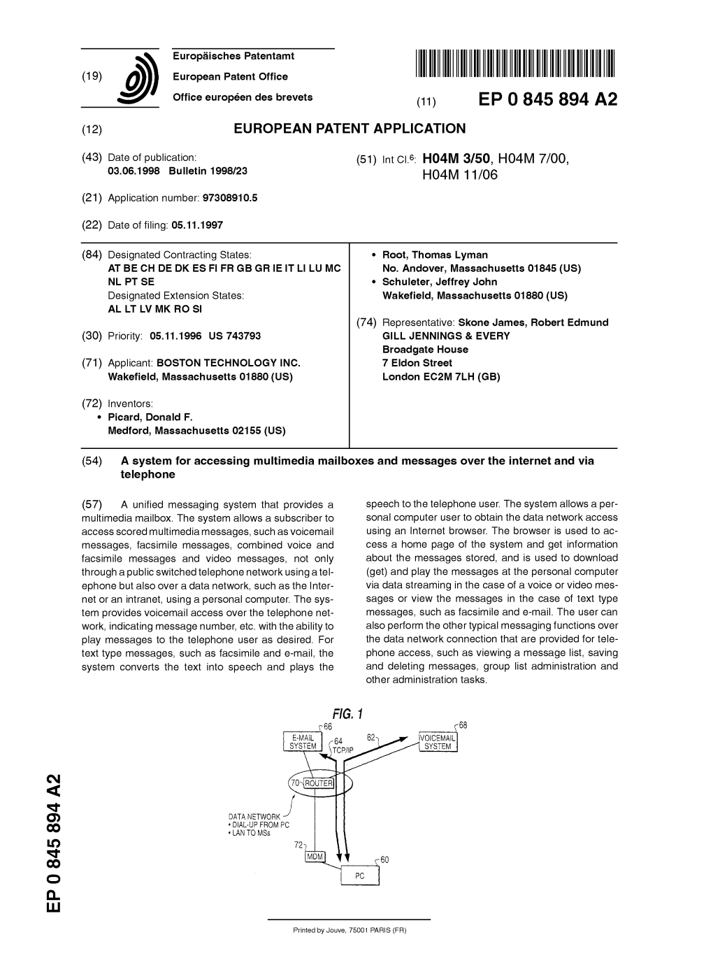 A System for Accessing Multimedia Mailboxes and Messages Over the Internet and Via Telephone