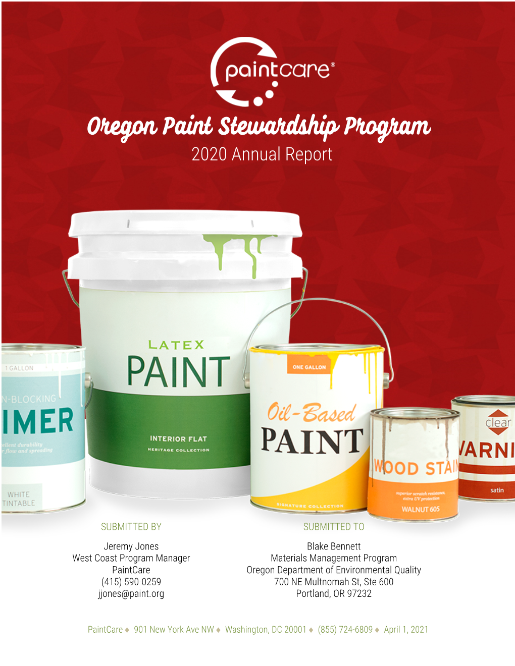 Oregon Paint Stewardship Program 2020 Annual Report