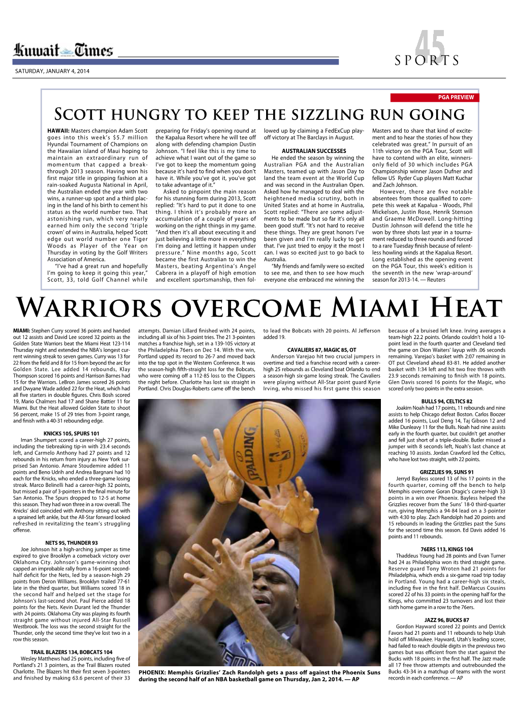 Warriors Overcome Miami Heat