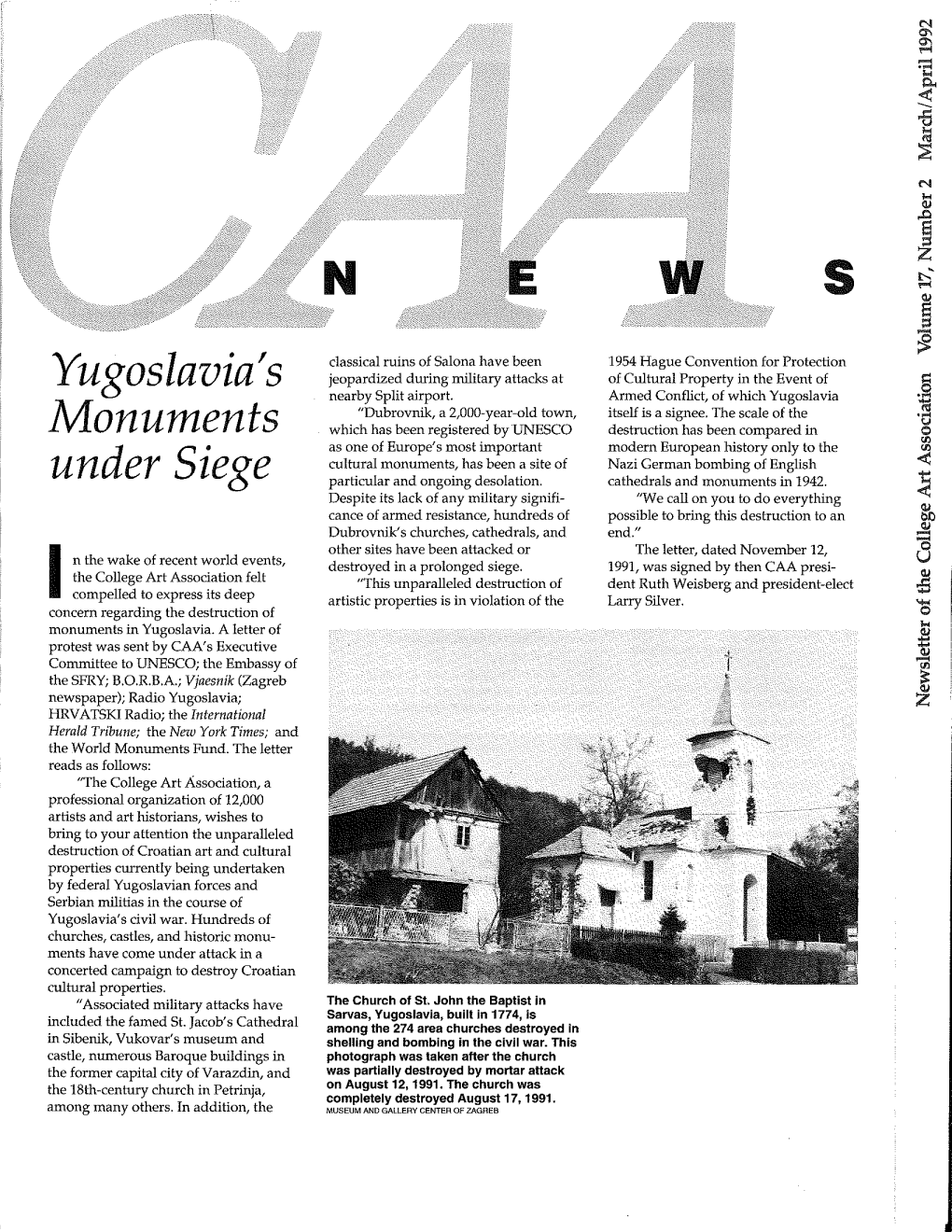 March-April 1992 CAA News