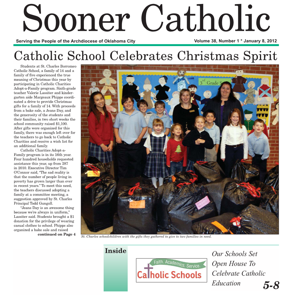 Catholic School Celebrates Christmas Spirit Students at St