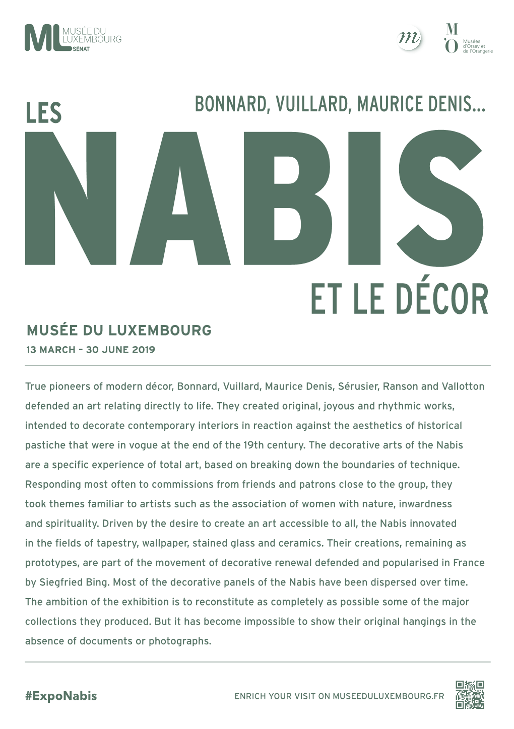 Nabisles Et Le Décor Musée Du Luxembourg 13 March – 30 June 2019