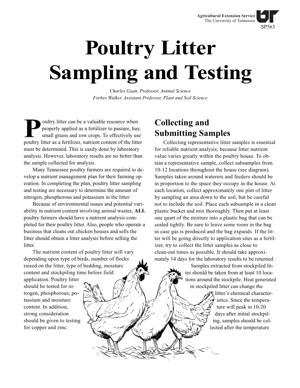 Poultry Litter Sampling and Testing