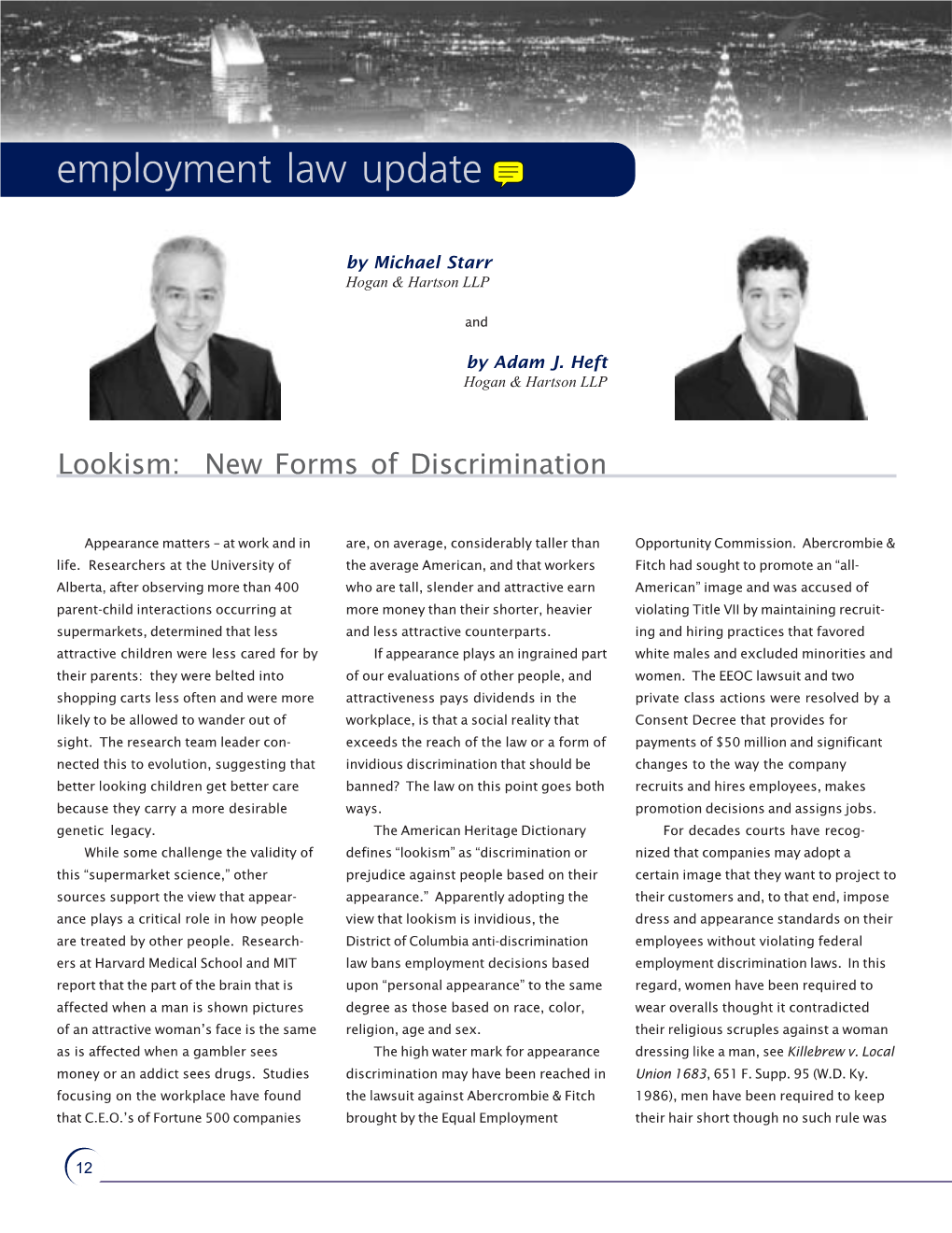 Lookism: New Forms of Discrimination