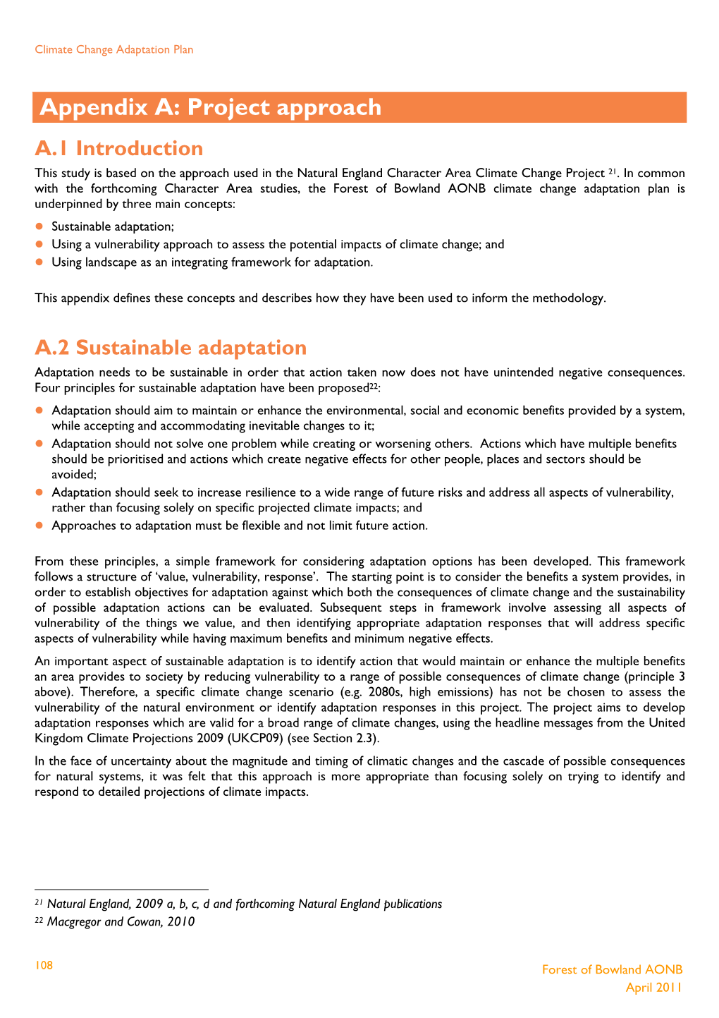 FOB Climate Adap Appendices May 2011