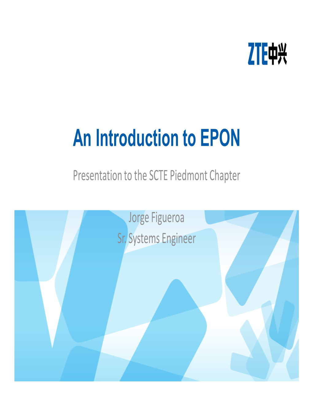 Introduction to EPON