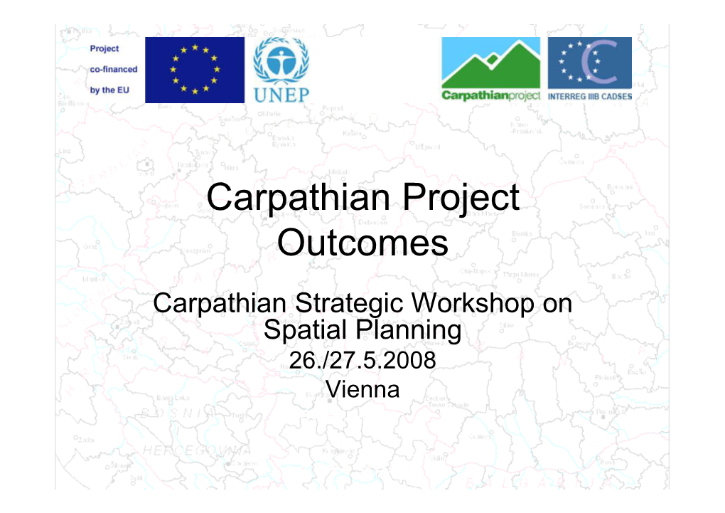 Carpathian Project Outcomes