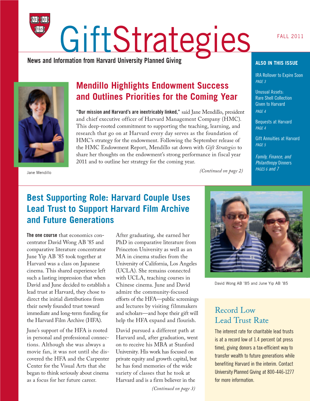 Gift Strategies Fall 2011