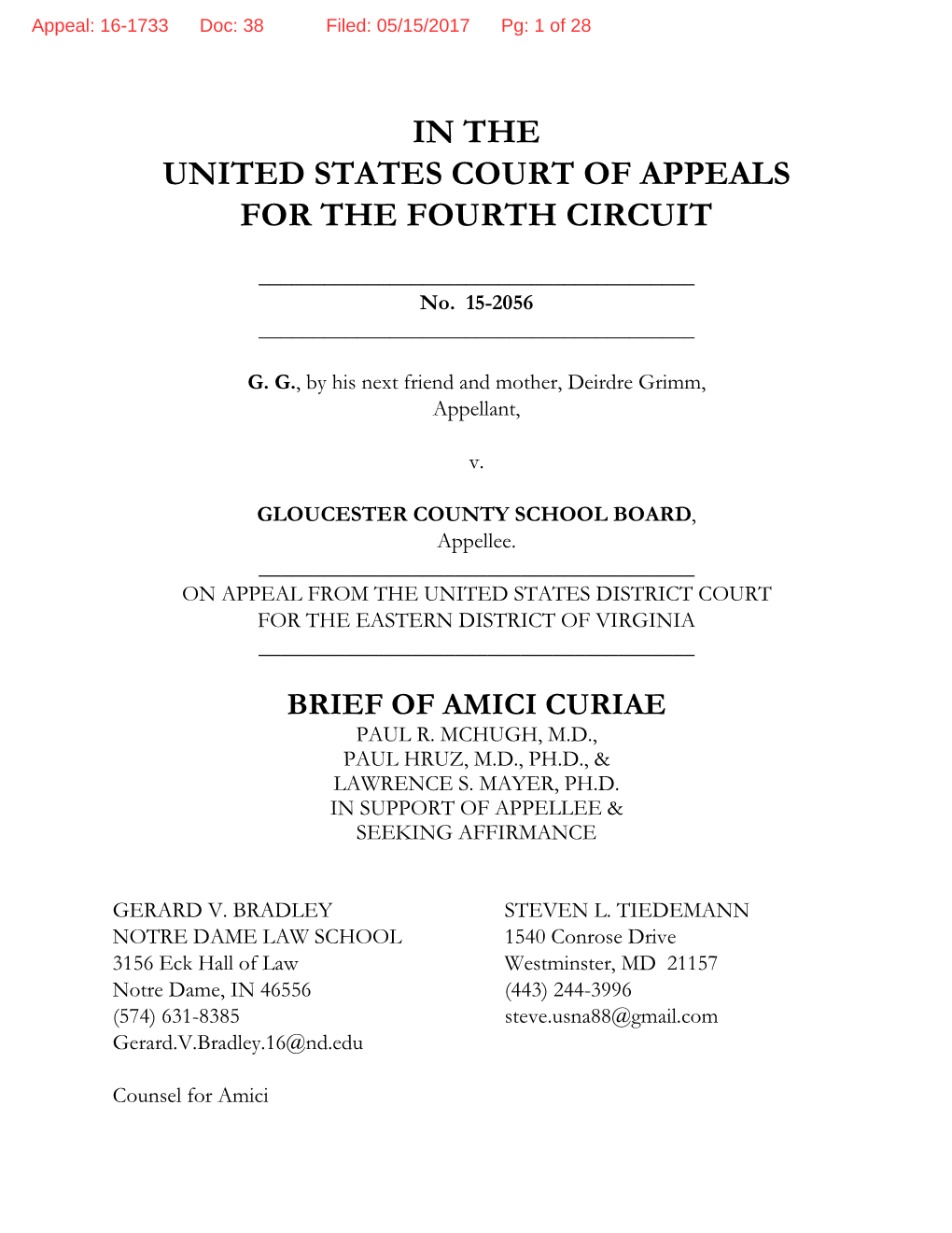 In the United States Court of Appeals for the Fourth Circuit