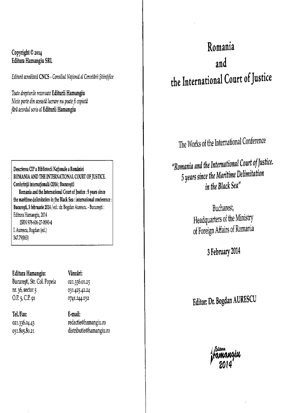 Romania and the International Court of Justice