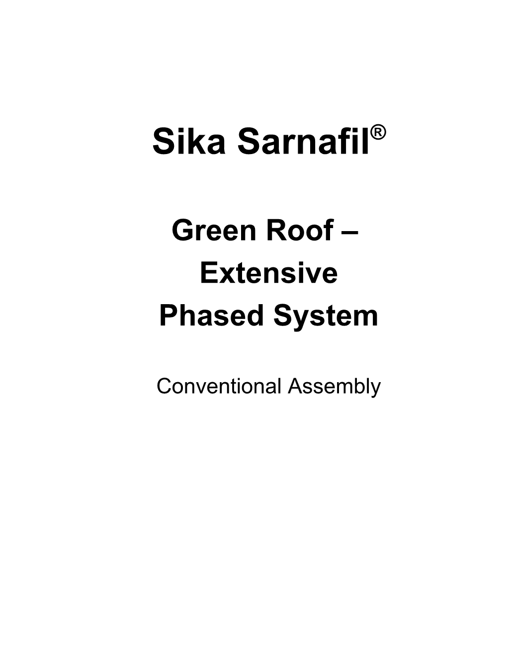 Sarnafil Adhered Guide Specification s1