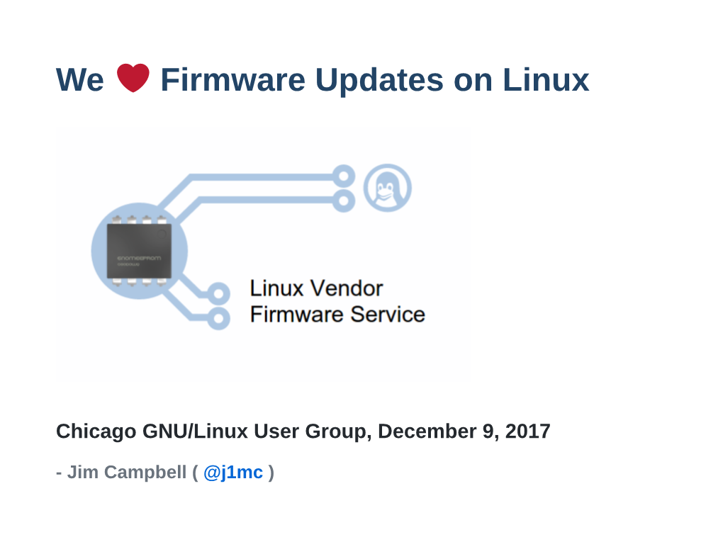 We Firmware Updates on Linux