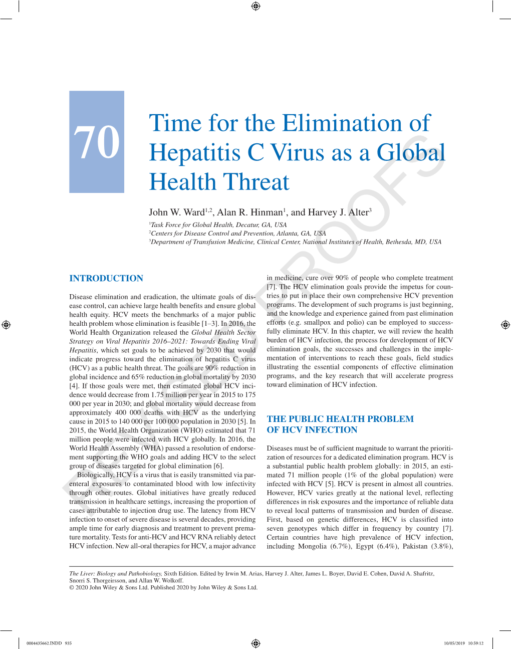 Time for the Elimination of Hepatitis C Virus As a Global Health Threat 937