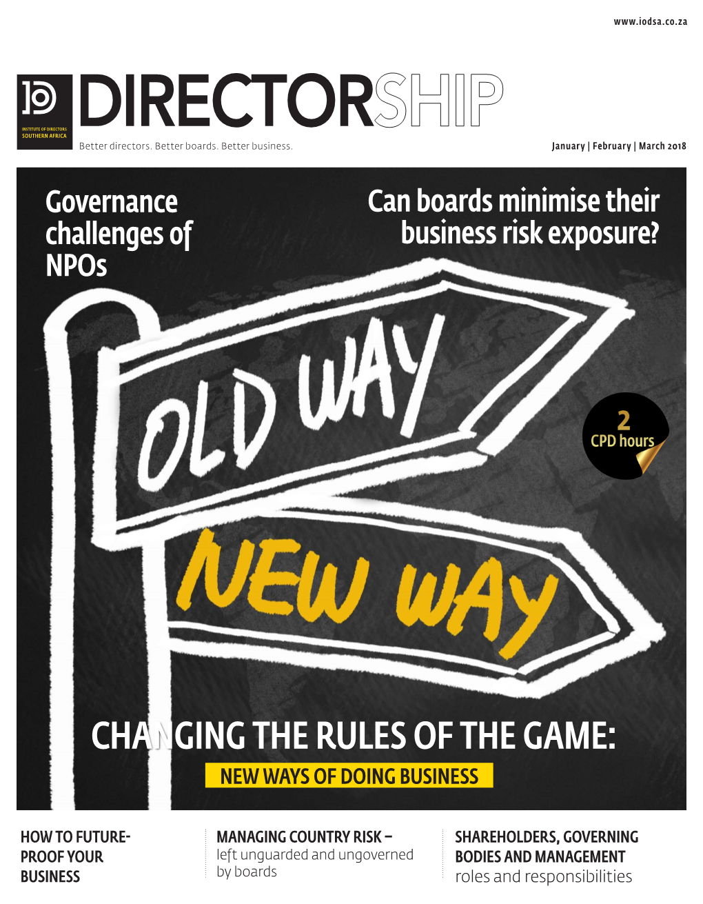 Changing the Rules of the Game: New Ways of Doing Business