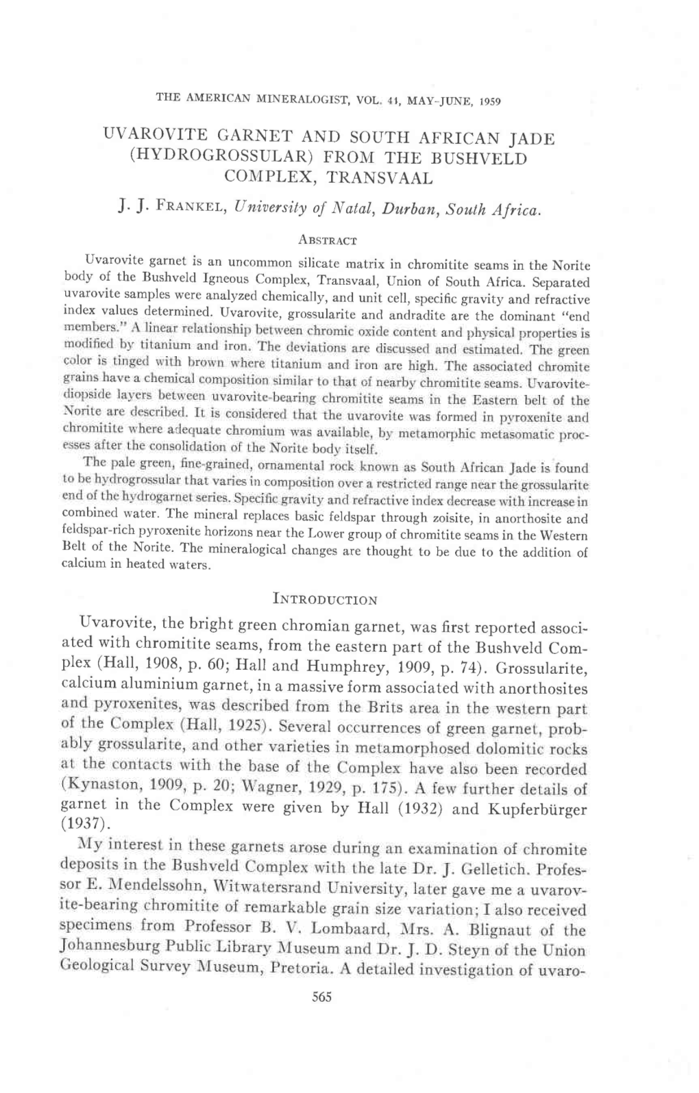 Uvarovite Garnet and South African Jade (Hydrogrossular)From the Bushveld Coi,{Plex, Transvaal J