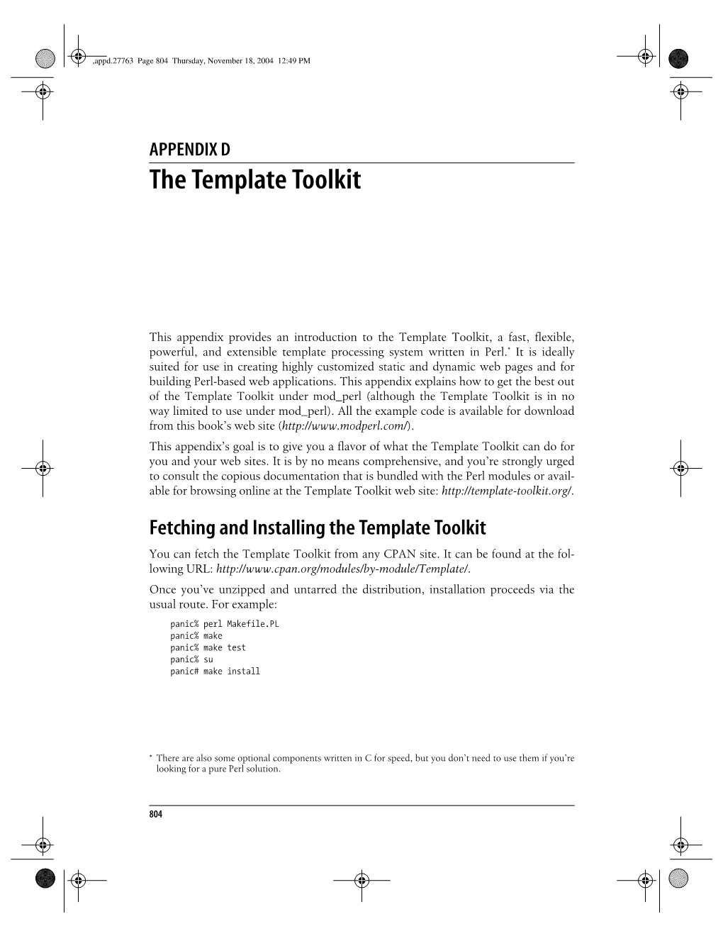 The Template Toolkit