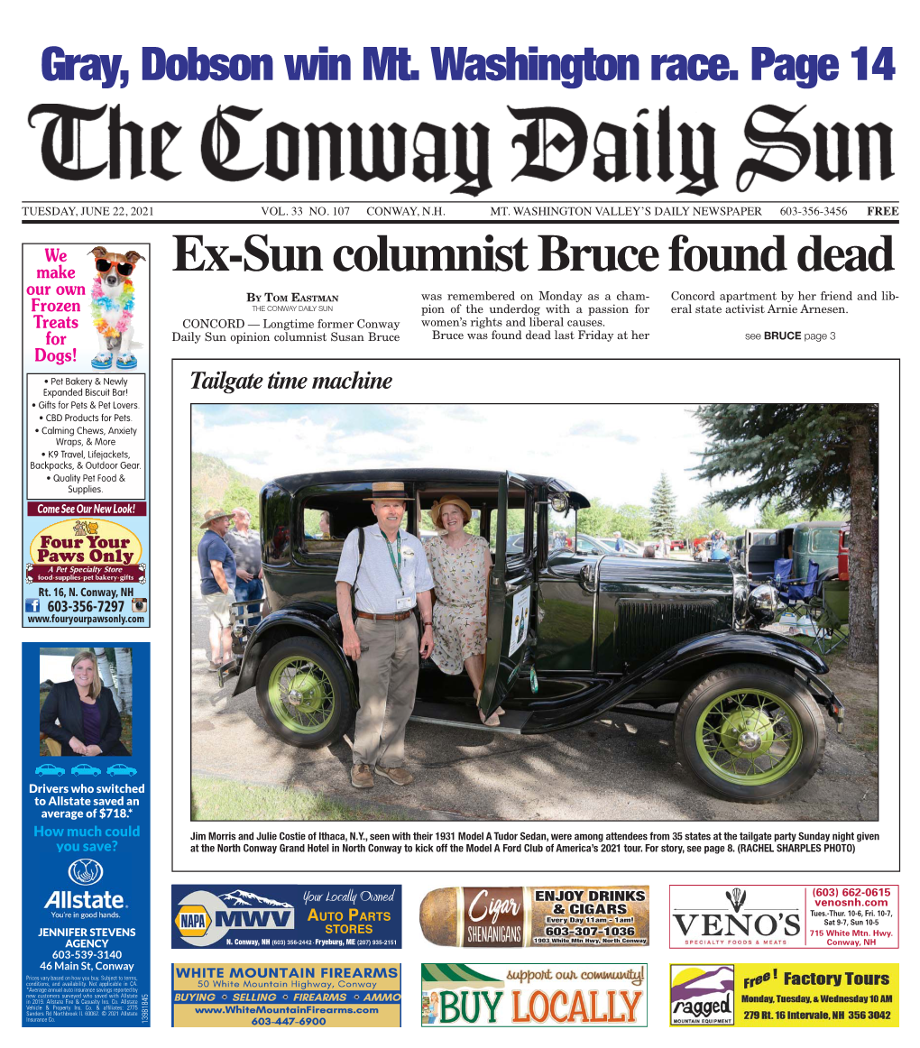 Ex-Sun Columnist Bruce Found Dead