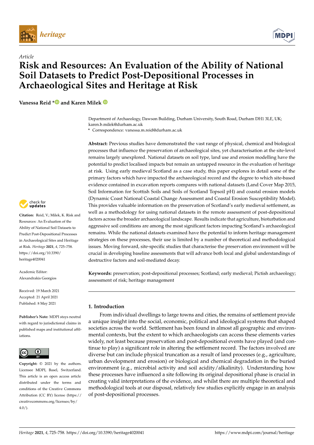 An Evaluation of the Ability of National Soil Datasets to Predict Post-Depositional Processes in Archaeological Sites and Heritage at Risk