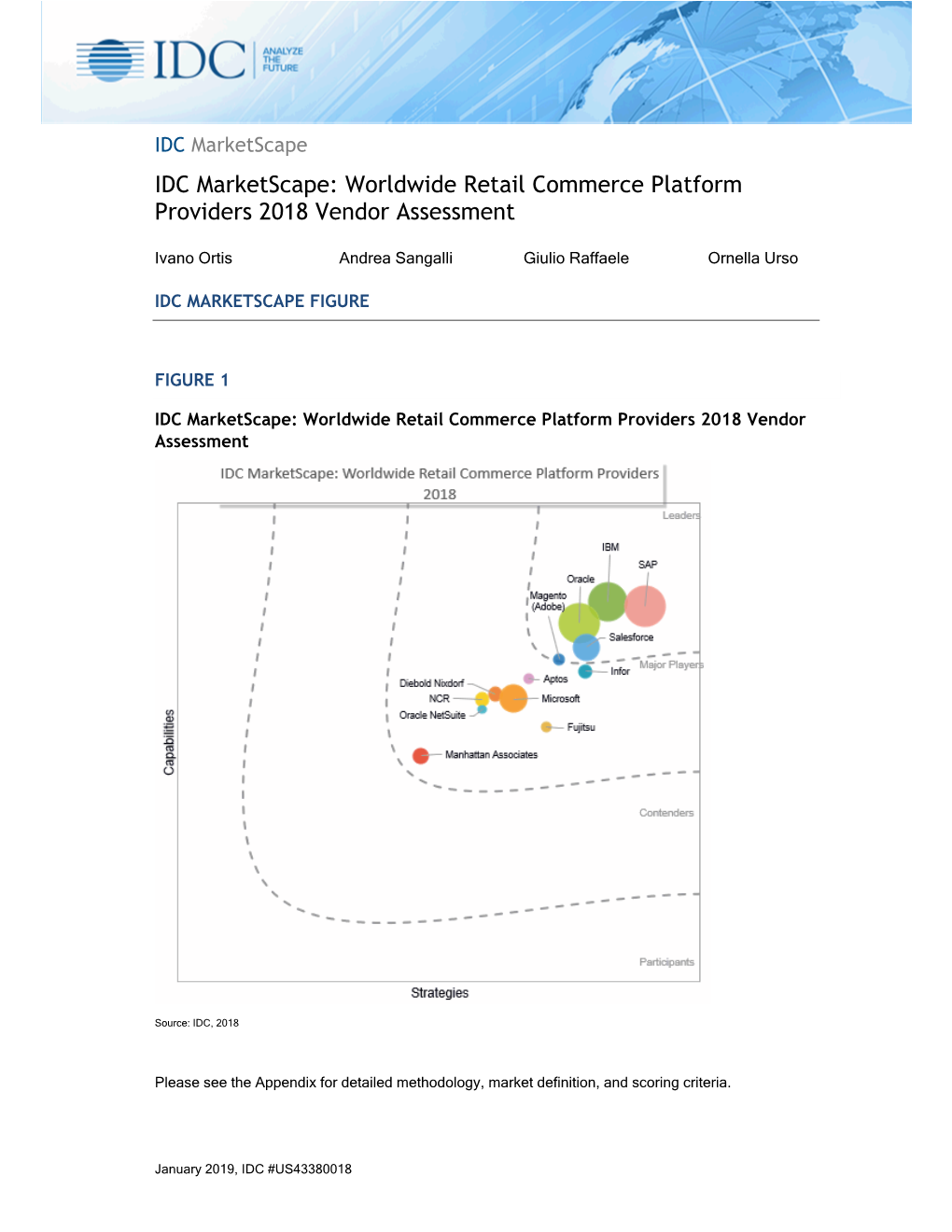 IDC Marketscape: Worldwide Retail Commerce Platform Providers 2018 Vendor Assessment