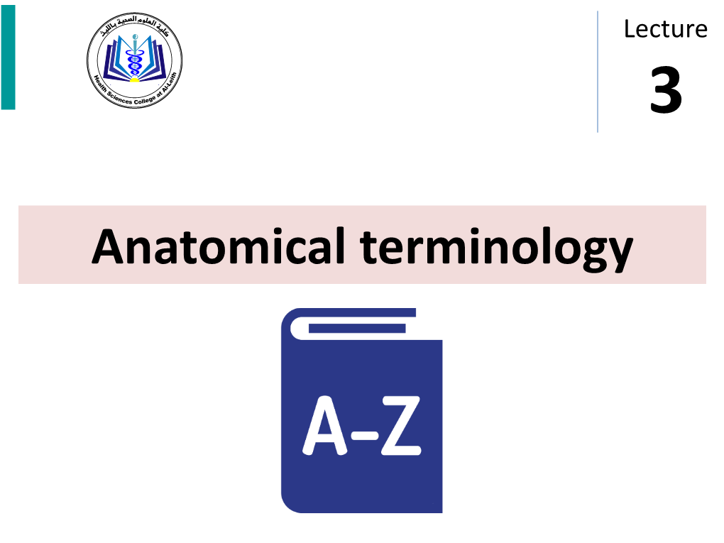 Anatomical Terminology Objective