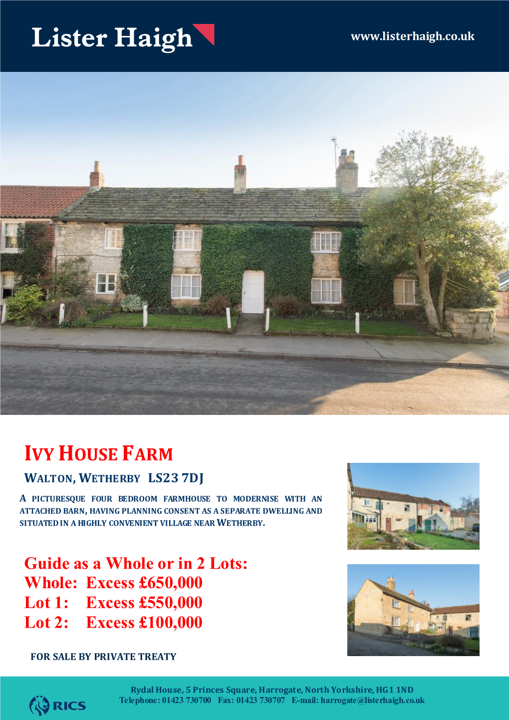 Ivy House Farm Walton, Wetherby Ls23 7Dj