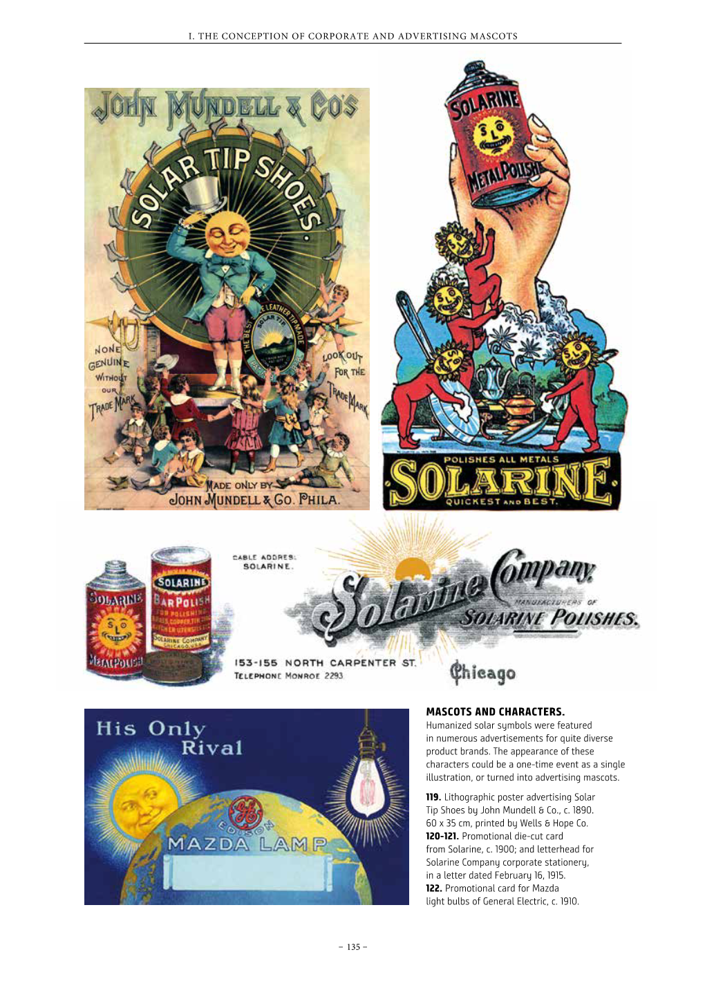 MASCOTS and CHARACTERS. Humanized Solar Symbols Were Featured in Numerous Advertisements for Quite Diverse Product Brands