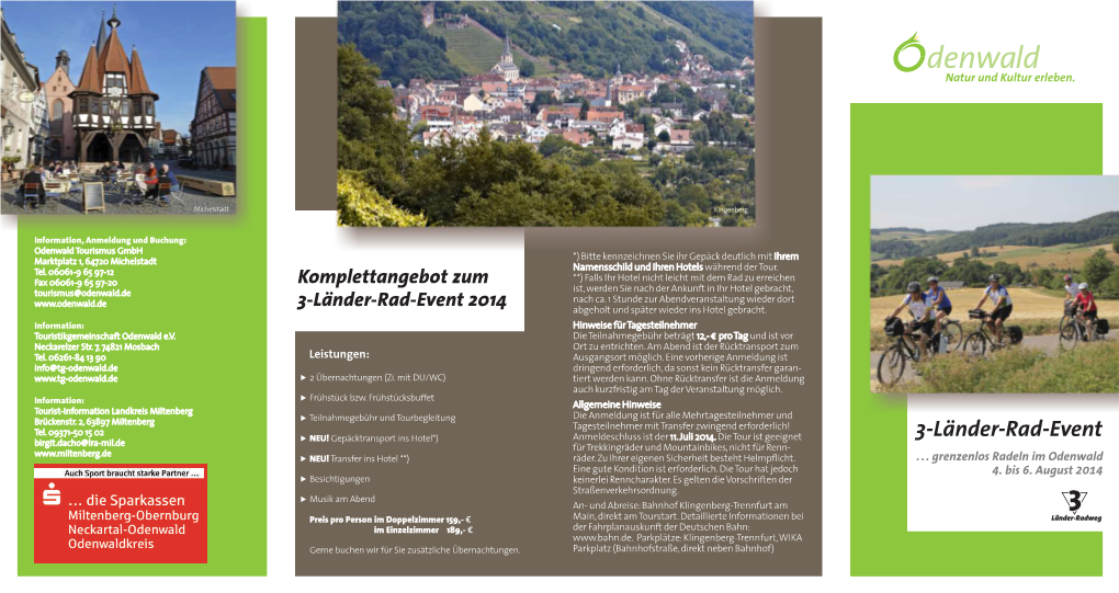 Komplettangebot Zum 3-Länder-Rad-Event 2014