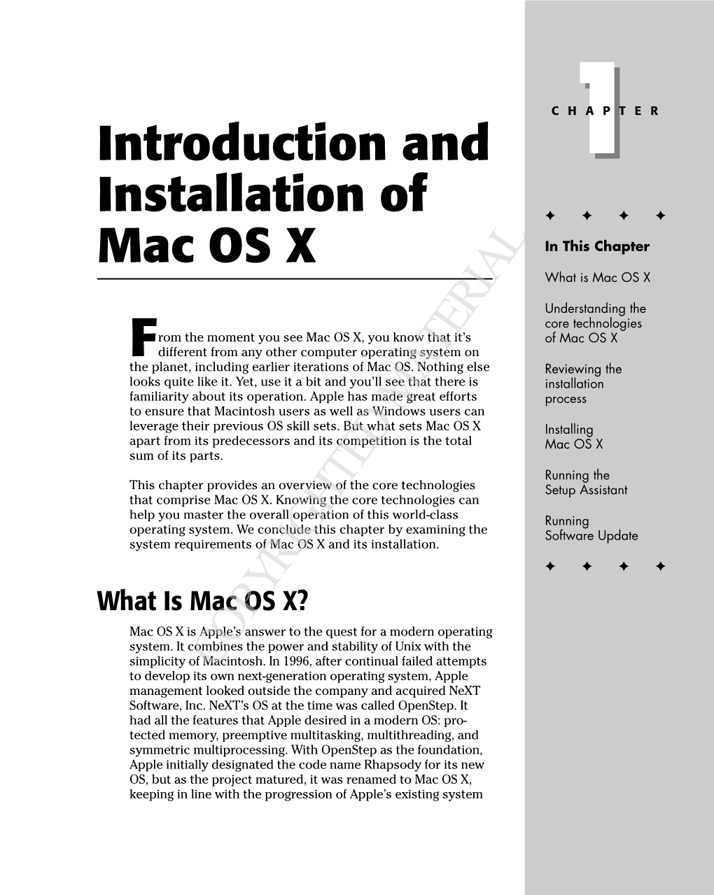 Introduction and Installation of Mac OS X 5