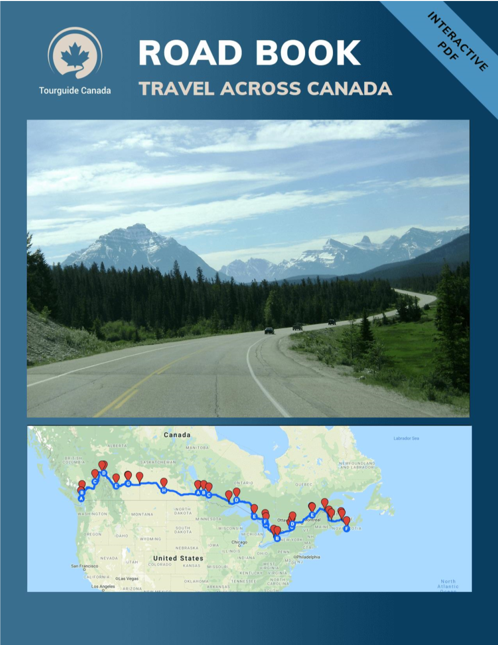 Road Book to Travel Across Canada