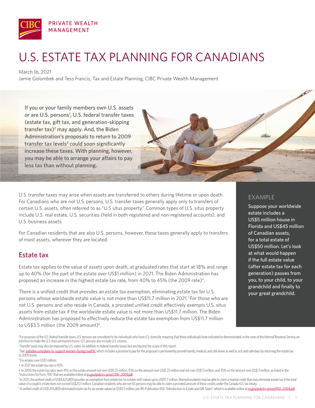 U.S. Estate Tax Planning for Canadians