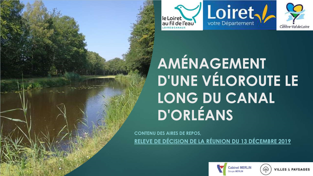 Aménagement D'une Véloroute Le Long Du Canal D'orléans