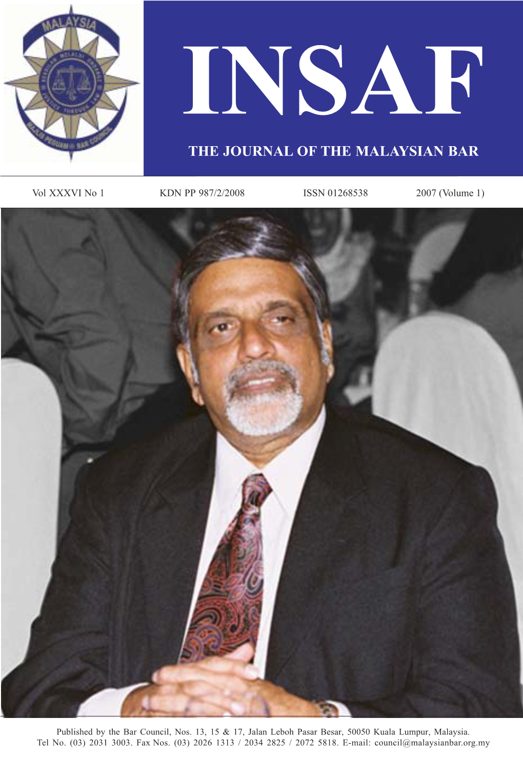 The Journal of the Malaysian Bar